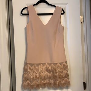 BCBGMAXAZRIA Addilyn Fringe Mini Cocktail Dress